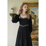 Dodobye Black Queen Strap Dress And Knit Cardigan