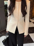 Dodobye Elegant Blazer Coat Mini Skirt Sets Women Single Breasted O-neck Jacket Top Short Skirts Suits Female 2025 Spring Casual Outfits