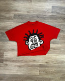 Dodobye Harajuku Big Red cartoon graphic t shirts print oversized gothic casual streetwear couples graphic y2k tops goth men clothes