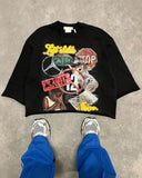 Dodobye 90s Streetwear Punk Rock Hip Hop Cartoon Graphic Print Streetwear Seven Quarter Sleeves Tops Men Women Short Sleeves Harajuku Oversized T Shirt