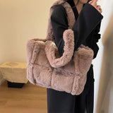 Dodobye Arden Faux Fur Plush Bag