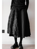 Dodobye Women's Black Gothic A-line Floral Skirt Y2k Long Skirt Harajuku Elegant Patchwork Skirts 2000s 90s Vintage Emo Clothes Summer