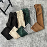 Dodobye Y2k Hip hop Harajuku Corduroy wide leg pants retro street fashion autumn winter Korean version of new men casual baggy pants