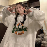 christmas outfit Dodobye Large size towel embroidered sweatshirt jacket for women in spring and autumn loose bf style lazy pullover hoodie trendy y2k top