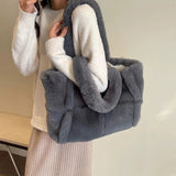 Dodobye Arden Faux Fur Plush Bag