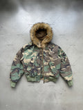 thanksgiving outfit Dodobye 2025 High Street Trendy Y2K Streetwear Jacket Harajuku Retro Camouflage Fur Collar Casual Zipper Hoodie Men Oversized Sweatshirt