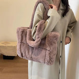 Dodobye Arden Faux Fur Plush Bag