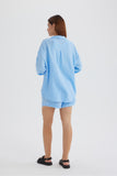 Dodobye Long Sleeve Solid Color Shirt Shorts Set