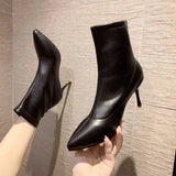 Dodobye 2025  Summer black Women ankle boots Fashion ankle boots Casual high heels Contrast Paneled Cutout pu Muffin Platform boots