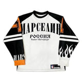 Dodobye 90s Streetwear Harajuku Casual Y2k марселин Jersey Long Sleeves T shirt Streetwear Baseball Jersey Casual Tops Oversized Vintage Men Clothing