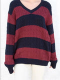 christmas outfit Dodobye 80's Downtown Girl Striped Sweater