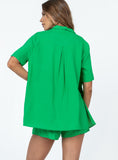 Dodobye Chloe Short Sleeve Set Green 2024 New Pant