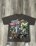 Dodobye American Miami style graphic t shirts harajuku y2k top oversized t shirt couples pro choice gothic streetwear retro men clothing