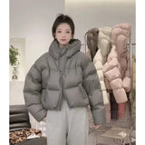 Dodobye 2025 New Korean Women's Puffer Jacket Winter Parka Trendy Down Cotton-padded Cropped Coat Hooded Loose Thicken Warm Short Jacket