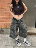 Dodobye 90s Streetwear American Street Style Big Pocket Casual Punk Retro Harajuku Mens and Women Wide Legged Summer Versatile Super Loose Trendy Jeans