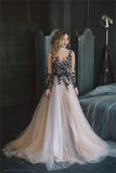 Dodobye Gothic Black Lace Party Dresses Champagne Sleeveless A-line Wedding Dress Vestidos De Fiesta-(PRE-ORDER)