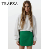 thanksgiving outfit Dodobye 2024 Spring Summer Casual Asymmetrical Women Skirts Fashion Vintage Solid High Waist Chic Mini Elegant Skirts