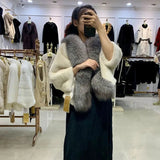 thanksgiving outfit Dodobye New Style Thickened Mink Women's Jacket Cropped Loose-Fit V-Neck Batwing Sleeve Real Genuine Leather Overcoat From China