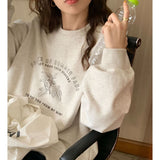 christmas outfit Dodobye Spring and autumn new oversize lazy style sweatshirt for women loose student ins homemade high-end gentle top women clothing