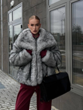 christmas outfit Dodobye 2024 Luxurious Big Lapel Fluffy Faux Fur Coat For Women Fashion Loose Long Sleeve Warm Furry Coat Winter Lady Elegant Streetwear