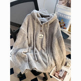 christmas outfit Dodobye Autumn and winter hooded sweater women's Korean style loose 2025 lazy style new thickened drawstring sweater women clothing