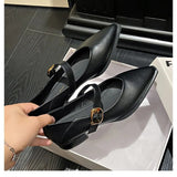 Dodobye 2024 New Style Fashionable Comfortable Elegant Toe Shoes Women's Sweet Cool Mary Jane Shoes Evening Night Versatile Scoop Shoes