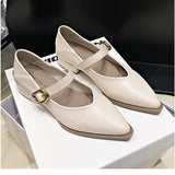 Dodobye 2024 New Style Fashionable Comfortable Elegant Toe Shoes Women's Sweet Cool Mary Jane Shoes Evening Night Versatile Scoop Shoes