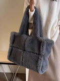 Dodobye Arden Faux Fur Plush Bag