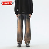 Dodobye 2025 Autumn New Wide Leg Jeans Men'S Loose Straight Leg American High Street Men'S Versatile Fashion Micro Flared Pants Ar-Kz837