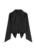 Dodobye Women Shirts Black Turn-down Collar Long Sleeve Loose Vintage Blouses Female Elegant Office Ladies Chic Jacquard Tunic Shirt Top