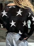 Dodobye Star Print Oversized Sweaters