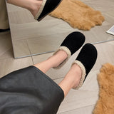 Dodobye Spring Summer Slippers Soft Flax Simple Cute Warm Home Men Women House Floor Indoor Slides Fur Cross Fat Dudu Shoes Room Flat