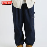 Dodobye Four Season New Japanese Loose Workwear Jeans, Amikaji Dad Pants, Fashionable And Trendy Wide Leg Pants For Men And Women