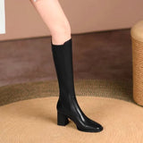 Dodobye Knee Thigh High Sock Boots Woman Winter 2025  Boot New in  Long Shoes for Women Elegant Autumn Brown Wedges Elastic Hot