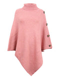 christmas outfit Dodobye Casual 7 Colors High-Neck Sweater Cape