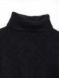 Black Friday Dodobye Casual Knitted Solid Turtleneck Sweater Women Winter Loose Short Pullover Sweaters Female Autumn Warm Chic Simple Knitwear