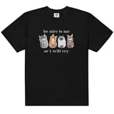 Dodobye New Y2K Cute Cat Print Cartoon Funny Casual Fashion Couple T Shirt Hip Hop Street Trend Clothing Men and Women Loose Tops