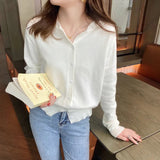 Dodobye 2025 New O-Neck Temperament Small Fragrant Wind Women Loose Sweater Sweater All Sweater Coat Special Offer Cardigan Sweaters