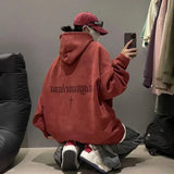 christmas outfit Dodobye Autumn and winter new heavyweight loose and thick hooded suede pullover American retro trendy brand sweatshirt for men and women