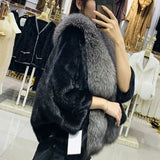 thanksgiving outfit Dodobye New Style Thickened Mink Women's Jacket Cropped Loose-Fit V-Neck Batwing Sleeve Real Genuine Leather Overcoat From China