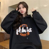 christmas outfit Dodobye Large size towel embroidered sweatshirt jacket for women in spring and autumn loose bf style lazy pullover hoodie trendy y2k top