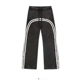 Dodobye Y2K New Sports 2-Piece Set Striped Pattern Zipper Hoodie High-Quality Casual Pants Retro Hip-Hop Harajuku Couple's Streetwear 1226