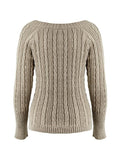 Dodobye-Button Front Cable Knit Top