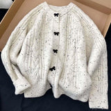 christmas outfit Dodobye Wear the popular style bow knitted cardigan for women's autumn and winter Korean sweater jacket ins women clothing y2k tops emo