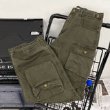 Dodobye American hiphop heavy-duty cargo pants women functional personalized high quality multi pocket workwear pants new wide leg pants