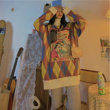 christmas outfit Dodobye Y2K Harajuku Turtleneck Knit Oversize Warm Long Sweater