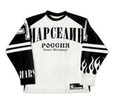 Dodobye Y2K Men's Trendy Casual Fashion Hip-hop Sports Long Sleeved T-shirt Loose Baseball Uniform Street Gothic Clothing Russian Jersey