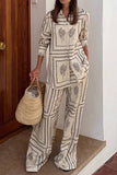 Dodobye Printed Long Sleeve Long Pant Two Piece Set