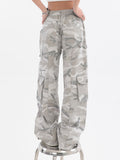 Dodobye Y2K Cargo Pants Women's Baggy Pants 2025 Autumn Streetwear Oversized Trousers Hip Hop Vintage Casual Loose Camouflage Sweatpants