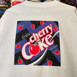 Dodobye Harajuku all cotton material cherry graphic oversized t shirts gothic pro choice streetwear couples y2k tops goth women clothing